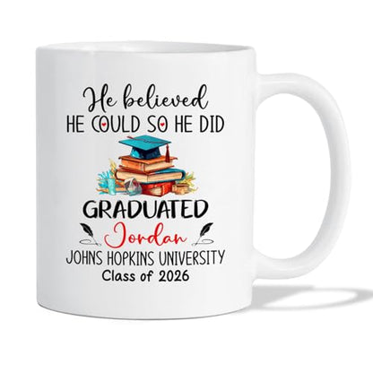 Personalized Graduation Class of 2026 He | Customised Coffee Mug | 11 OZ