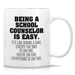 Funny School Counselor or Humorous Sarcastic | Ceramic Coffee Mug | 11 OZ