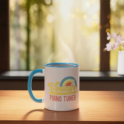 Piano Tuner Vintage Sunset Profession Retro | Ceramic Coffee Mug | 11 OZ