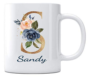 Happy Mothers Day with Name Sandy Best Gifts | Ceramic Coffee Mug | 11 OZ