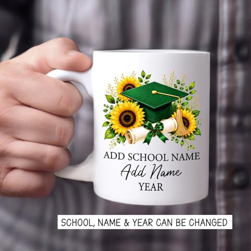 Personalized Graduation Cap Custom School | Customised Coffee Mug | 11 OZ