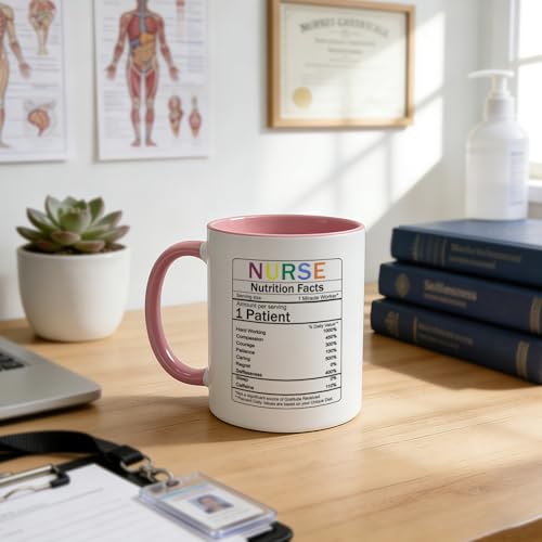 Funny Nurse Gifts for Women Men Nutrition | Ceramic Coffee Mug | 11 OZ