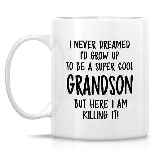 Funny Grandson Humor Sarcasm Sarcastic | Ceramic Coffee Mug | 11 OZ