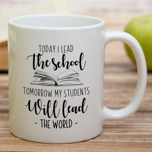 Funny School Principal Today I Lead The or | Ceramic Coffee Mug | 11 OZ