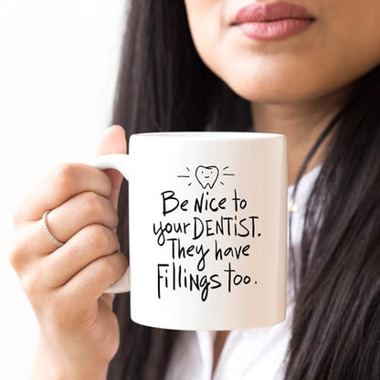 Dentist Portable Gifts for Women Men Funny | Ceramic Coffee Mug | 11 OZ