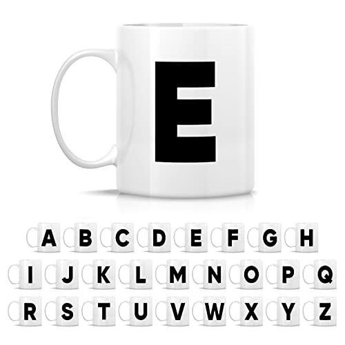 Initial A-Z Alphabet Monogrammed Student | Ceramic Coffee Mug | 11 OZ