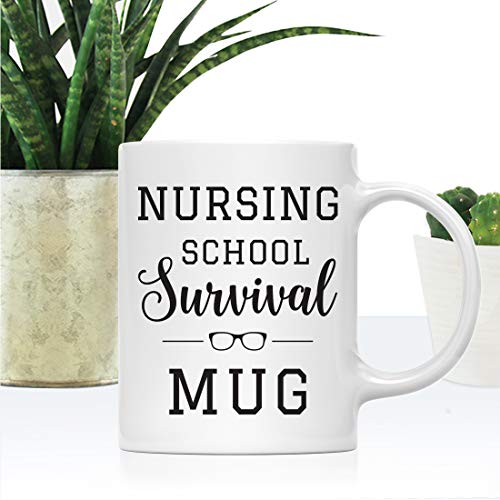 Graduation Gift Nursing School Survival 1-Pack | Ceramic Coffee Mug | 11 OZ