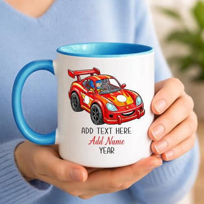 Racing Car for Men Women Speed Lovers | Customised Coffee Mug | 11 OZ