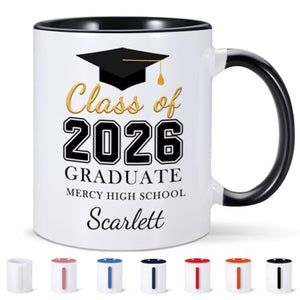 Personalized Graduation Gifts for Her Him | Customised Coffee Mug | 11 OZ