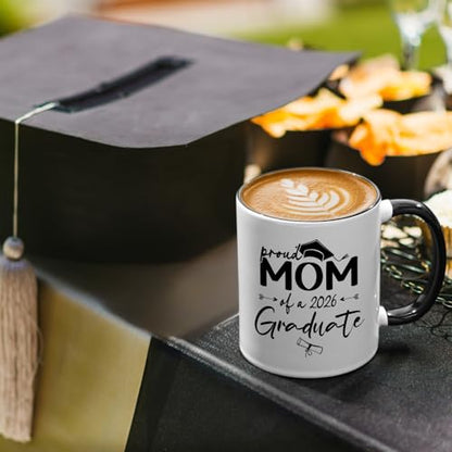 YHRJWN Graduation Gift for Mom Proud of A 2026 | Ceramic Coffee Mug | 11 OZ