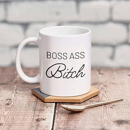Boss Ass Bitch Lady Girlboss Babe Women | Ceramic Coffee Mug | 11 OZ