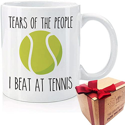 Tears Of The People I Beat At Tennis Funny | Ceramic Coffee Mug | 11 OZ
