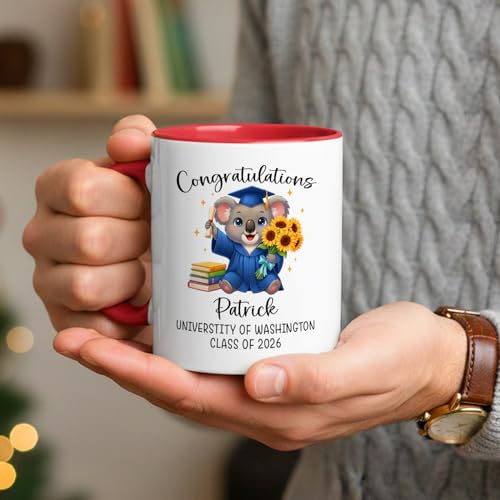 Congratulations Graduate Gifts For Student | Customised Coffee Mug | 11 OZ