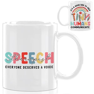 Speech Therapy Gifts Inspirational Therapist | Ceramic Coffee Mug | 11 OZ