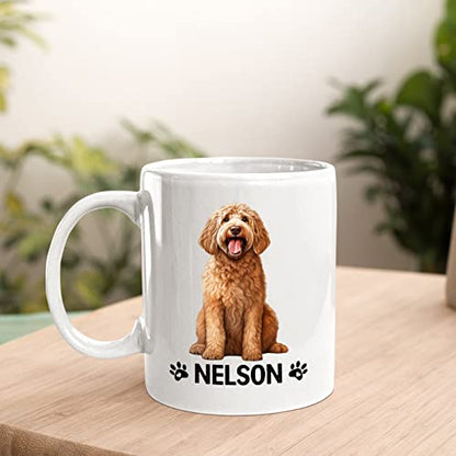 Personalized Goldendoodle Customized Name | Customised Coffee Mug | 11 OZ