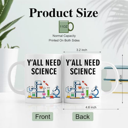 RZHV Y All Need Science Funny Scientist | Ceramic Coffee Mug | 11 OZ