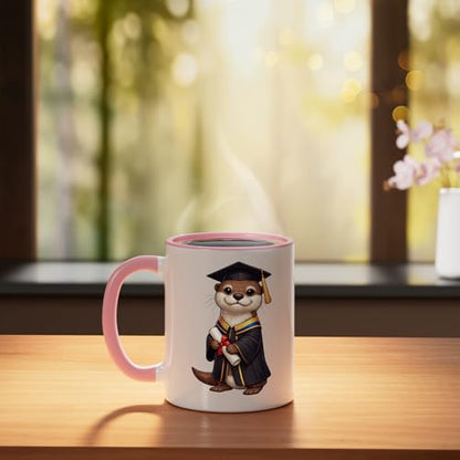 Cute Otter Graduation Graduate | Ceramic Coffee Mug | 11 OZ
