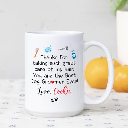 Personalized Dog Grooming Best Groomer | Customised Coffee Mug | 11 OZ