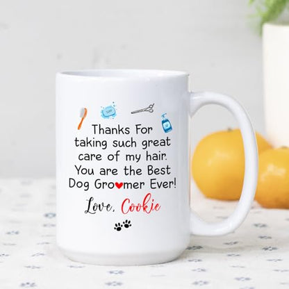 Personalized Dog Grooming Best Groomer | Customised Coffee Mug | 11 OZ