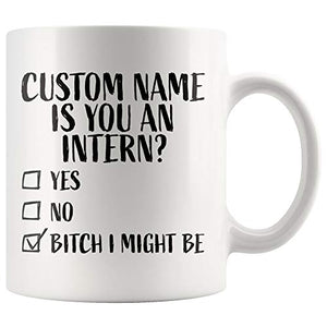Personalized Intern Gift Graduation | Customised Coffee Mug | 11 OZ
