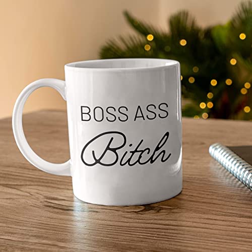 Boss Ass Bitch Lady Girlboss Babe Women | Ceramic Coffee Mug | 11 OZ