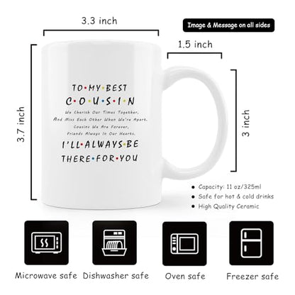 Best Cousin Perfect Gifts for Cousins on | Ceramic Coffee Mug | 11 OZ