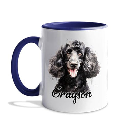 Custom Name Poodle Accent Personalized | Customised Coffee Mug | 11 OZ