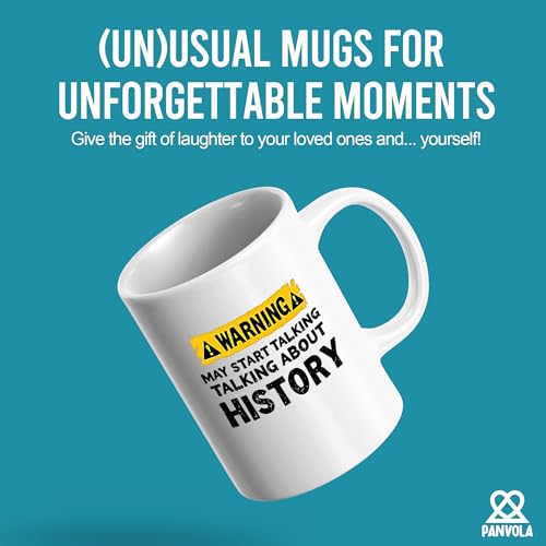 Warning May Start Talking About History Funny | Ceramic Coffee Mug | 11 OZ