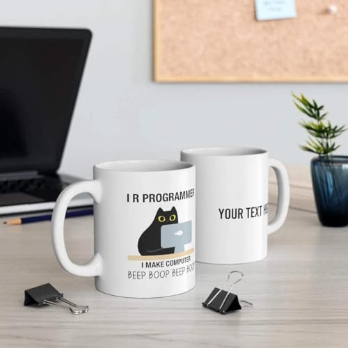 Personalized I R Programmer Make Computer | Customised Coffee Mug | 11 OZ