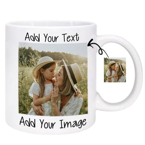 Personalized Photos with Text Customizable | Customised Coffee Mug | 11 OZ