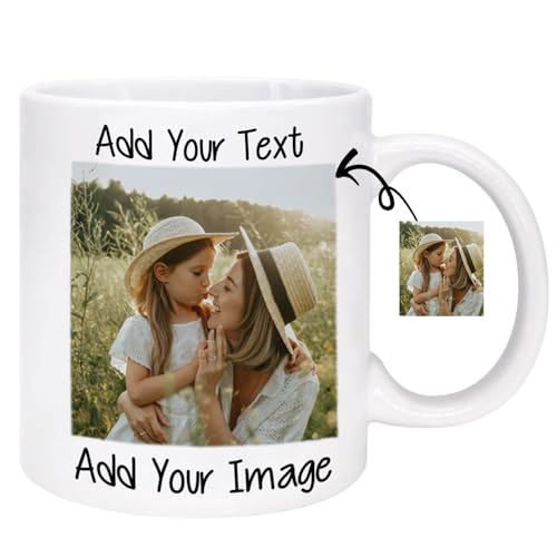 Personalized Photos with Text Customizable | Customised Coffee Mug | 11 OZ