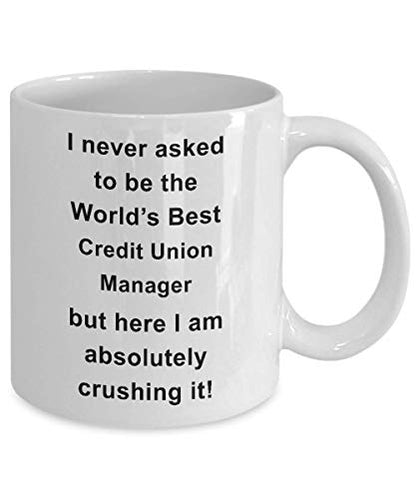Amorfos Gift For Credit Union Manager Managing | Ceramic Coffee Mug | 11 OZ