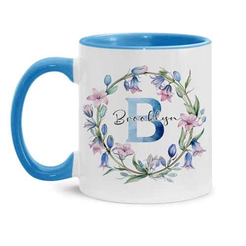 Custom Name And Initial Accent Or Letter | Customised Coffee Mug | 11 OZ