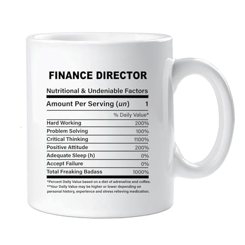 Funny Gift for Finance Director Nutrition Best | Ceramic Coffee Mug | 11 OZ
