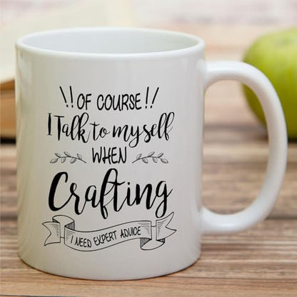 Funny Crafters or Hilarious Gift for Crafting | Ceramic Coffee Mug | 11 OZ