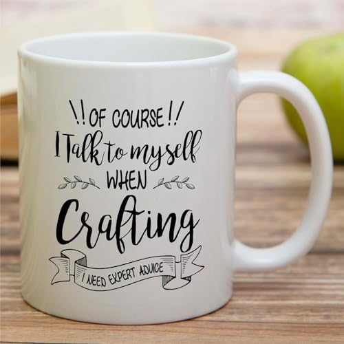 Funny Crafters or Hilarious Gift for Crafting | Ceramic Coffee Mug | 11 OZ