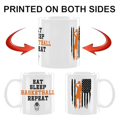Basketball Gifts for Men with Handle Novelty | Ceramic Coffee Mug | 11 OZ
