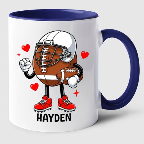 Football Player Gift For Sport Lovers Him | Customised Coffee Mug | 11 OZ