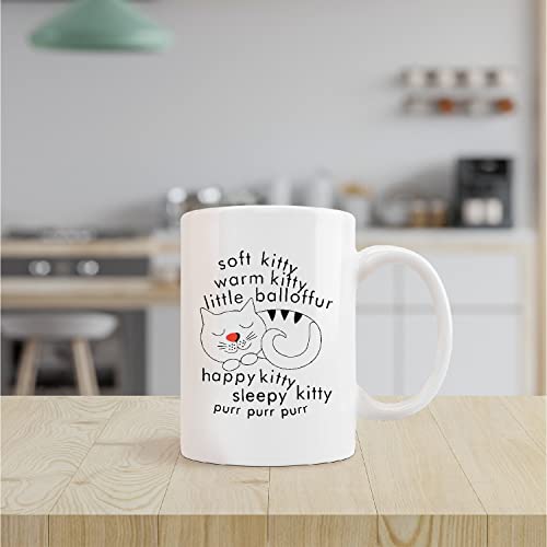 Soft Kitty Warm Little Balloffur Milk Gifts | Ceramic Coffee Mug | 11 OZ
