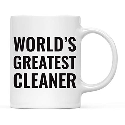Gift for Men or Women World s Greatest Cleaner | Ceramic Coffee Mug | 11 OZ