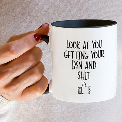 Funny Nurse BSN Bachelor of Science Graduate | Ceramic Coffee Mug | 11 OZ