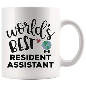 World s Best Ever Resident Assistant Gift | Ceramic Coffee Mug | 11 OZ