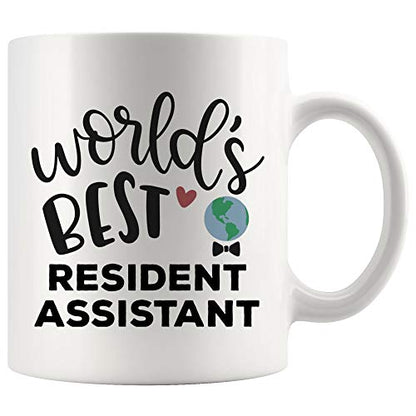 World s Best Ever Resident Assistant Gift | Ceramic Coffee Mug | 11 OZ