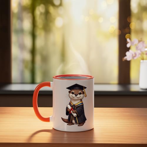 Cute Otter Graduation Achievement | Ceramic Coffee Mug | 11 OZ