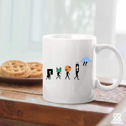 History Of Storage Computer Programmer Gifts | Ceramic Coffee Mug | 11 OZ