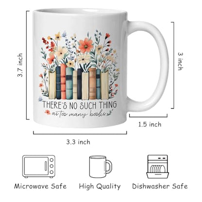 Book Lover Gifts for Women Bookish Bookworm | Ceramic Coffee Mug | 11 OZ