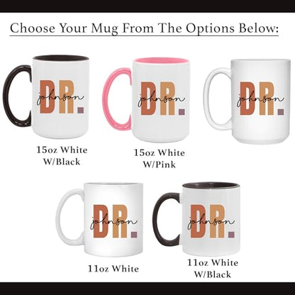 Doctor Personalized Gift For Women Men DR | Customised Coffee Mug | 11 OZ