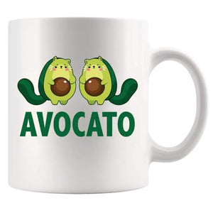 Avocato Avocado Lover Gifts Cat Mom Dad from | Ceramic Coffee Mug | 11 OZ