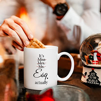 Shqiueos Lawyer Gifts for Women Pass the Bar | Ceramic Coffee Mug | 11 OZ