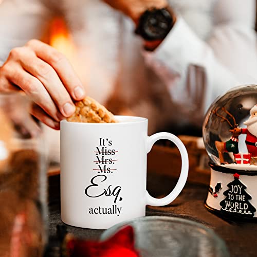 Shqiueos Lawyer Gifts for Women Pass the Bar | Ceramic Coffee Mug | 11 OZ